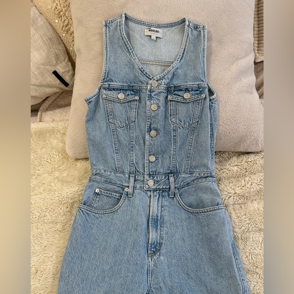 AGOLDE Seventies Denim Jumpsuit. Size 4 - Picture 3 of 15